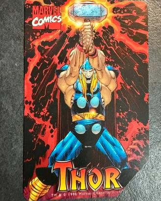 Scheda telefonica vintage Telecom Marvel Thor