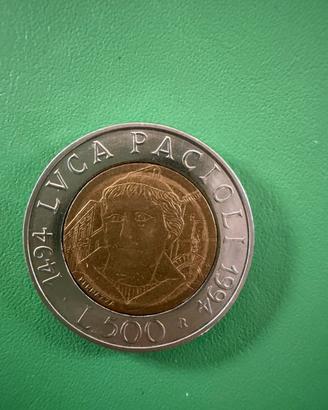 500 LIRE REPUBBLICA ITALIANA 1994 - LUCA PACIOLI
