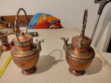piccole brocche in rame