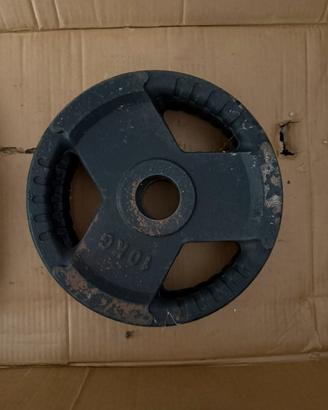 N. 2 Dischi in metallo da 10 kg.