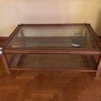 tavolino di cristallo da salotto