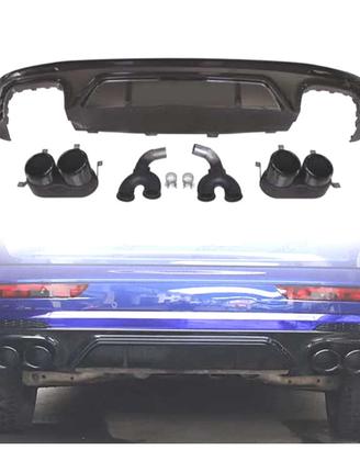 DIFUSORE AUDI Q5 S LINE 18-20 LOOK SQ5 + TERMINALI