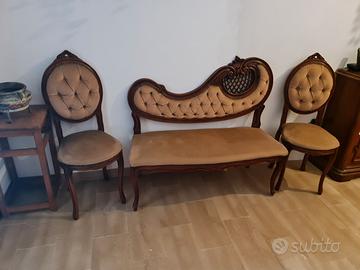 Salottino d'epoca in stile Luigi Filippo 