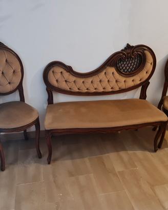 Salottino d'epoca in stile Luigi Filippo 