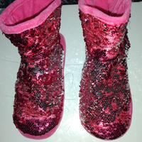 Pantofole in pailettes e velluto morbide n°36,5
