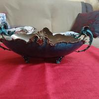 Vaso con draghi in ottone 