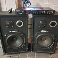 AMPILIFICATORE 70 WATT X 2 MONACOR CON CASSE 