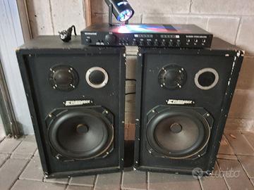 AMPILIFICATORE 70 WATT X 2 MONACOR CON CASSE 