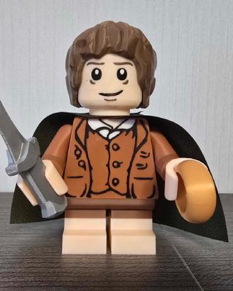 Frodo stampato in 3d stile lego