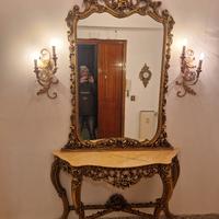 consol con specchiera d'epoca 