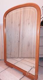 Specchio da parete con cornice in legno