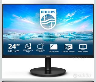Monitor Philips 24 pollici | Full hd | 54 x 32 cm