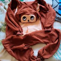 2 vestiti scimmia marrone 