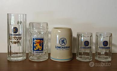 5 Boccali birra Lowenbrau Oktoberfest