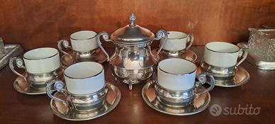 Servizio da caffè in peltro