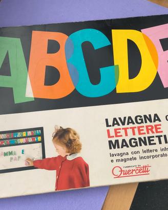 LAVAGNA MAGNETICA QUERCETTI ANNI 70