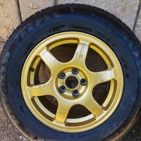 cerchi  speedline con gomme 15x7 5x100 et 35