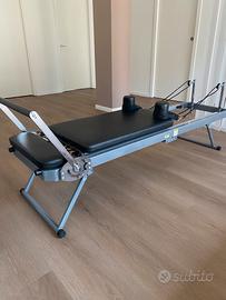 Reformer pilates pieghevole con box