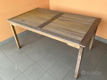 TAVOLO TEAK CON 4 SEDIE - PERFETTO PER ESTERNI