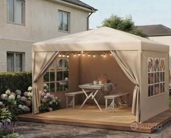 Gazebo pieghevole 3×3 mt + borsa per il trasporto