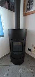 Stufa a legna Piazzetta E520T Steel