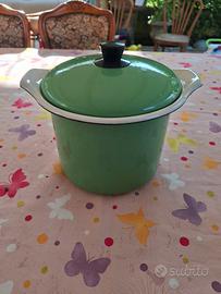 Pentola Casseruola Vintage Smaltata Westen Queen