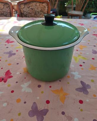 Pentola Casseruola Vintage Smaltata Westen Queen