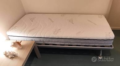 Letto singolo GRITTI con materasso MORFEUS