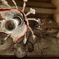 Lampada in ferro battuto