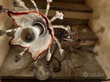 Lampada in ferro battuto