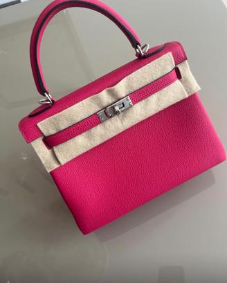 Borsa Hermès Kelly 25 nouva rosa Mexico