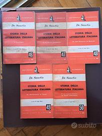 De Sanctis : Storia della letteratura 5 volumi