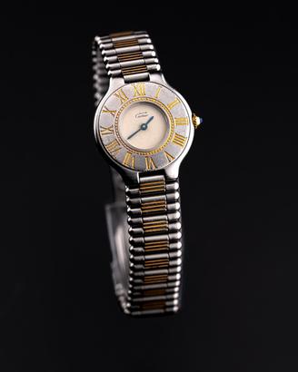 Cartier Must 21 – Lady – Quartz – Steel & Gold