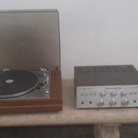 amplificatore Marantz e piatto Lenco