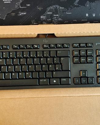 Tastiera usb per PC marca HP con layout TEDESCO