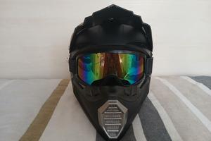  casco moto e maschera  taglia m