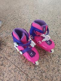 Pattini in linea bambina + set completo protezioni