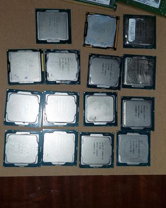 Lotto Processori Intel Core i7 i5 i3 e RAM DDR4