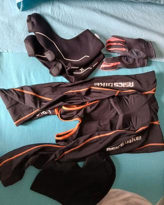 completo da ciclismo invernale 