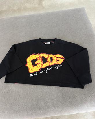 Maglia Cropped GCDS con stampa