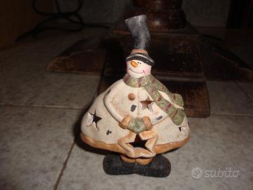 Candela in ceramica in forma rotonda