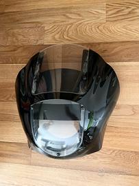 Cupolino Quarter Fairing nero per Harley Davidson