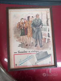 quadro pubblicitario  borsalino 