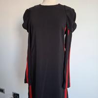 tubino nero e rosso pinko tg 40