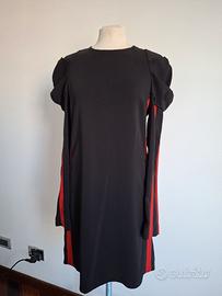 tubino nero e rosso pinko tg 40