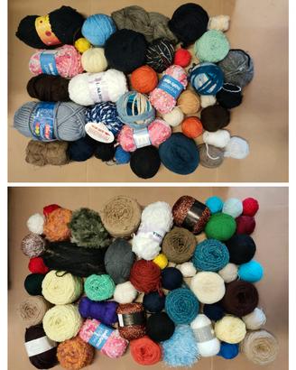 gomitoli lana vari misti