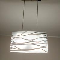 Lampadario sospeso in vetro per cucina