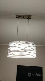 Lampadario sospeso in vetro per cucina
