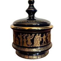 Piatto mitologia Greca oro 24kt vintage 