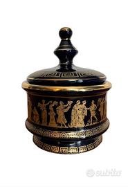 Piatto mitologia Greca oro 24kt vintage 